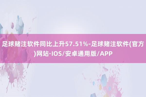 足球赌注软件同比上升57.51%-足球赌注软件(官方)网站·IOS/安卓通用版/APP