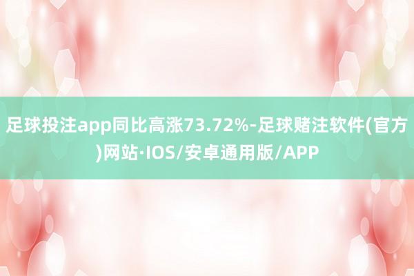 足球投注app同比高涨73.72%-足球赌注软件(官方)网站·IOS/安卓通用版/APP